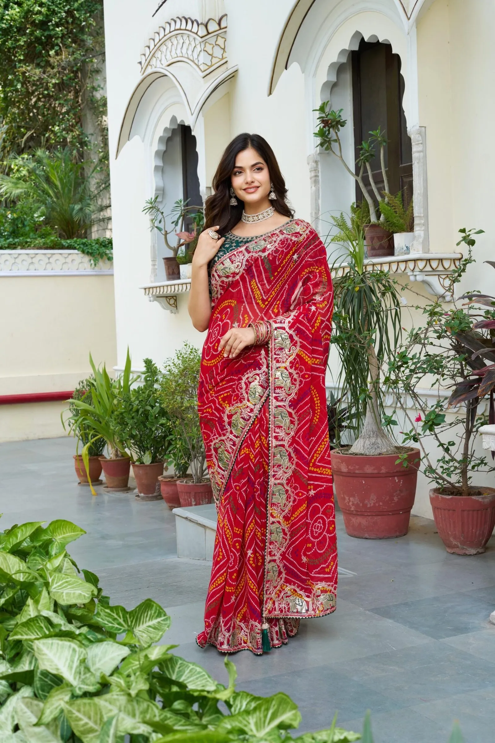 Saree Pure bandhej