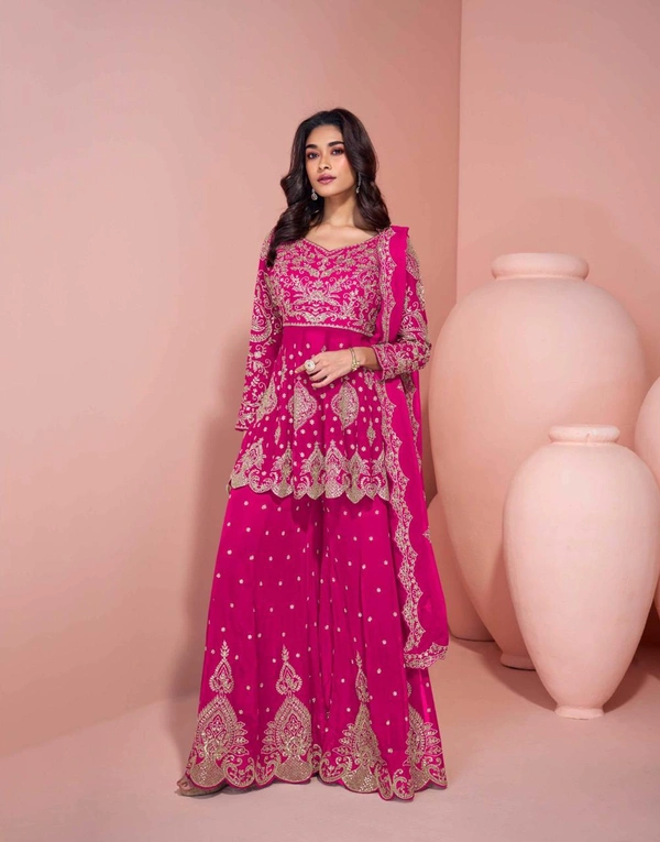 Kurti Plazo Set Georgette