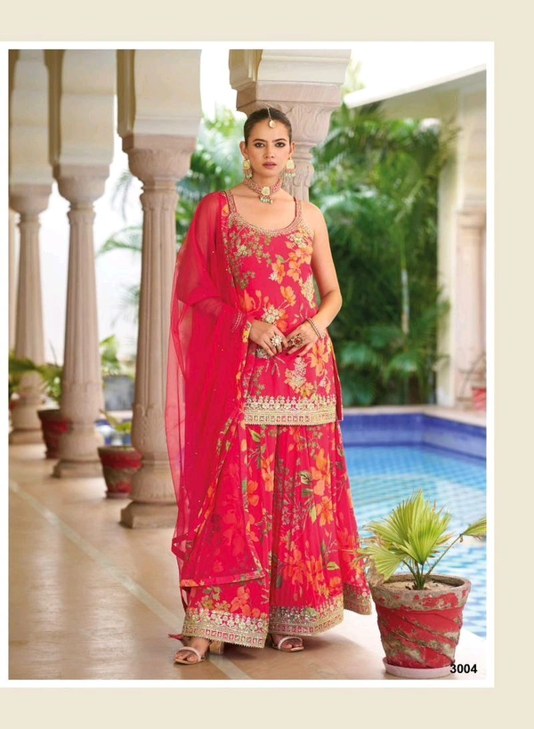 Kurti Plazo Set Chinon