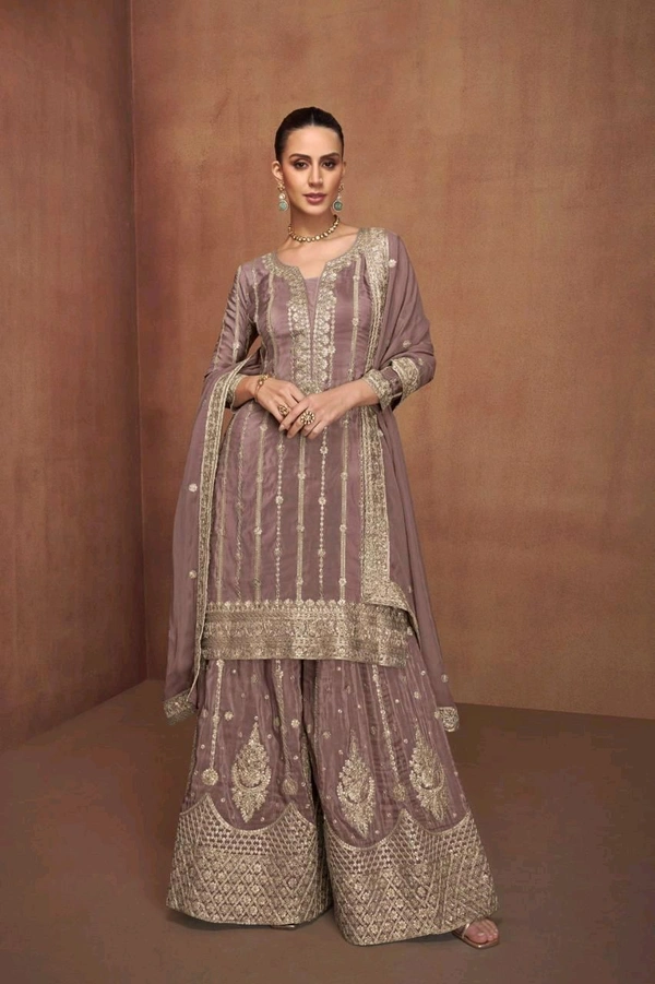 Kurti Plazo SetSimmer Silk