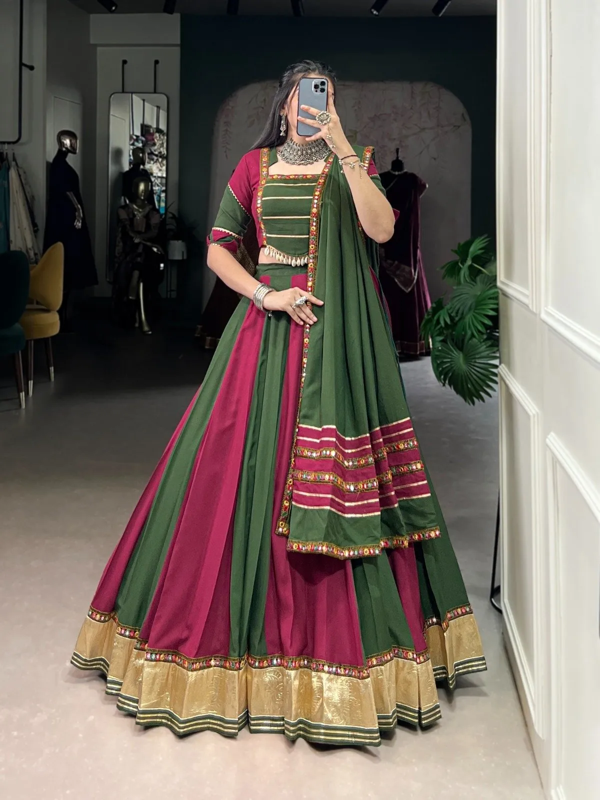 Navratri Lehenga Choli Pure Rayon