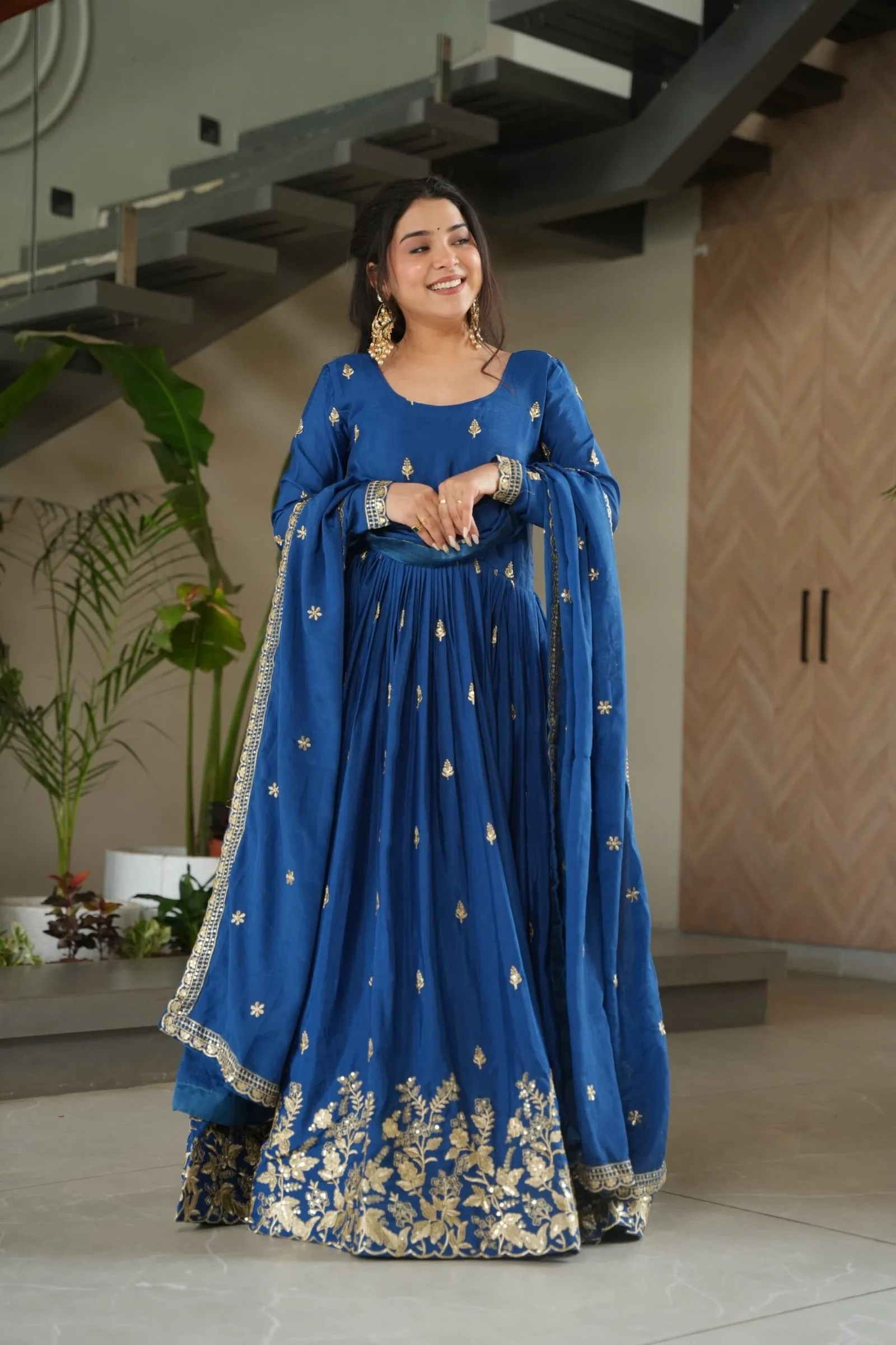 Anarkali Gown + Duppata