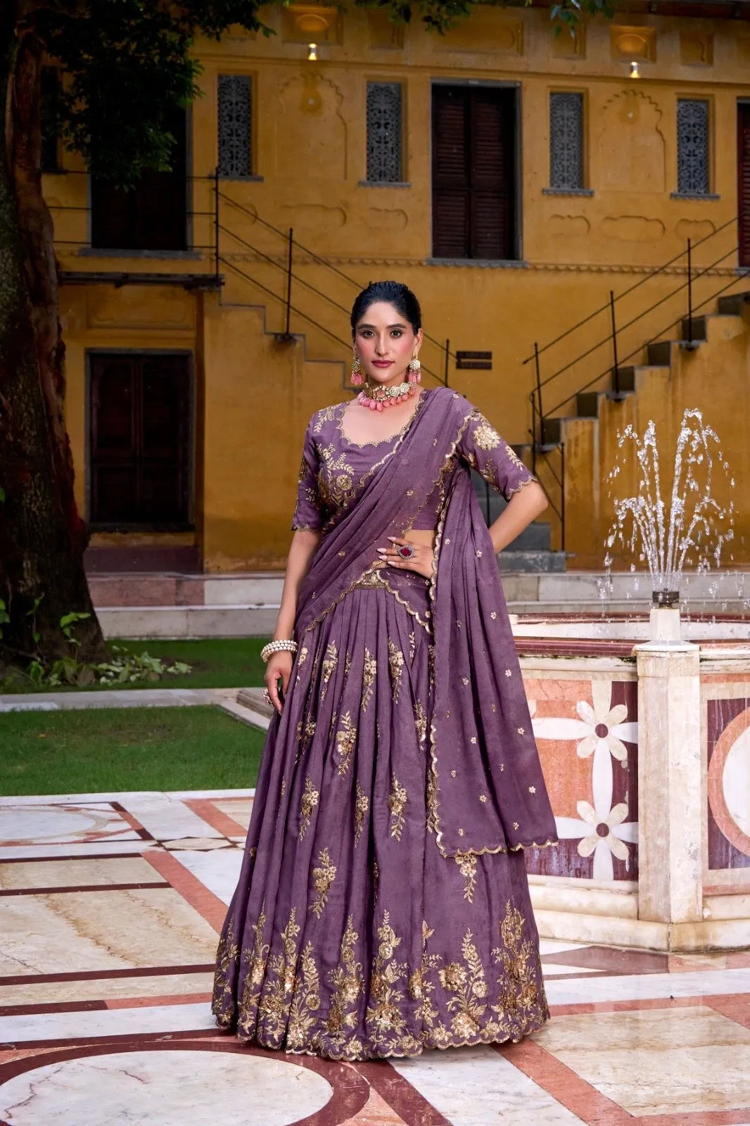 Lagenga Choli Set Chocolate Crush