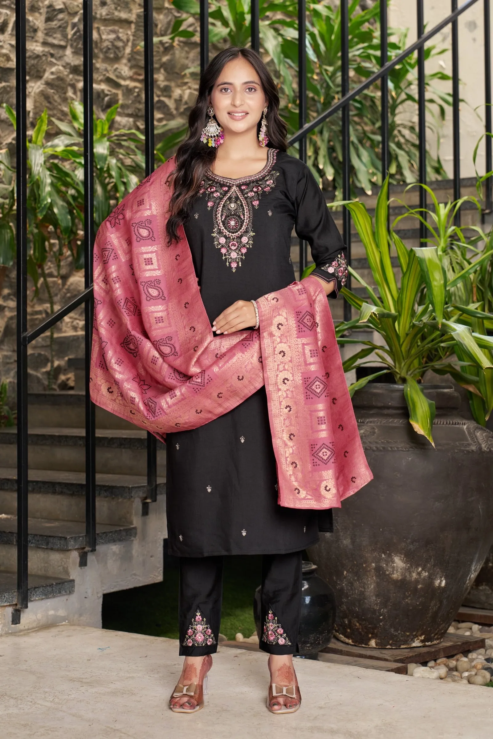 Kurti Pant Set Muslin Fabric